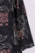 Black Floral Printed Rayon Straight Kurta
