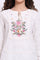 White Embroidered Pure Cotton Top with Lace