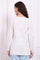 White Embroidered Pure Cotton Top with Lace