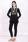 Black Embroidered Straight Acrylic Tunic
