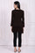 Brown Embroidered Straight Acrylic Tunic