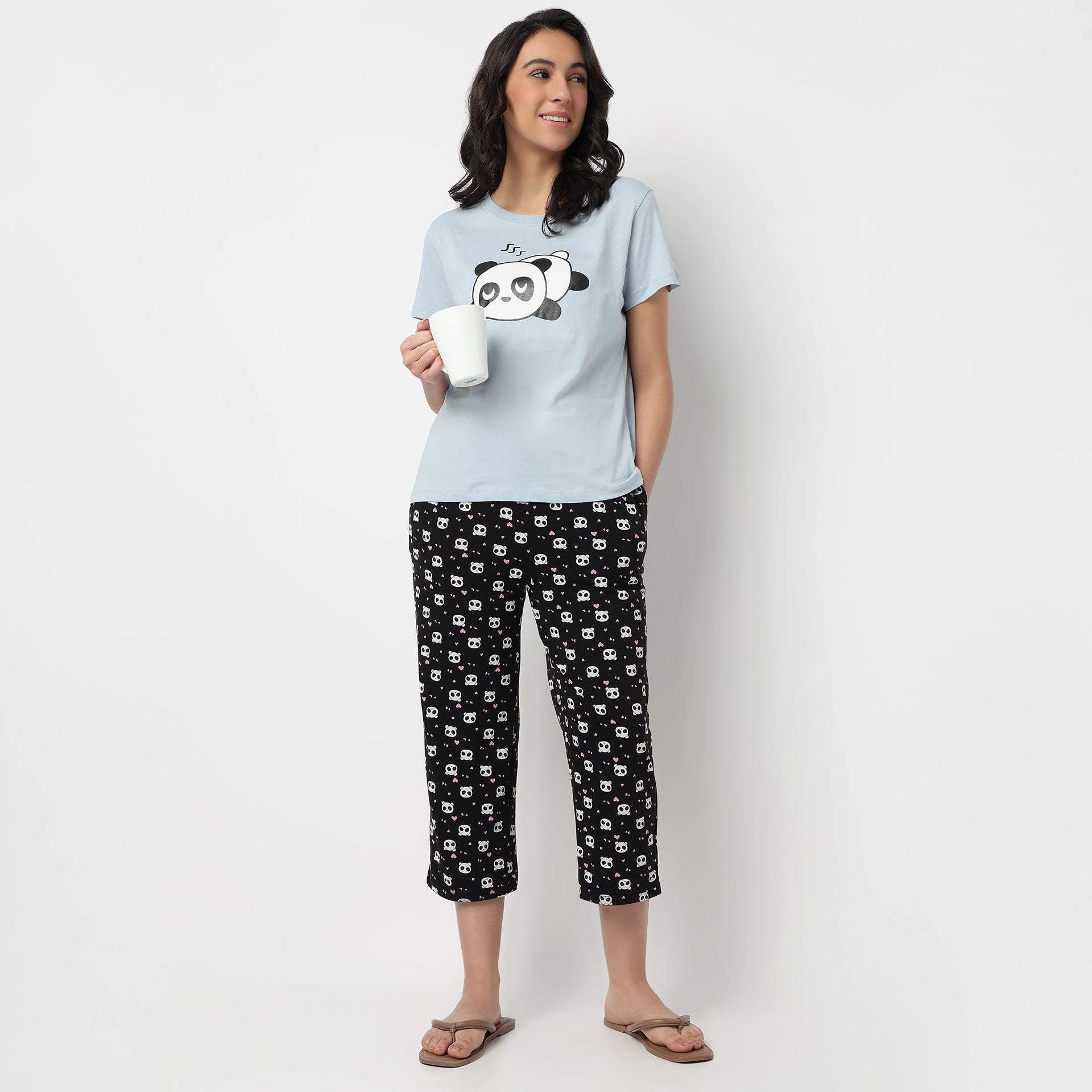 Cotton Printed Core Capri