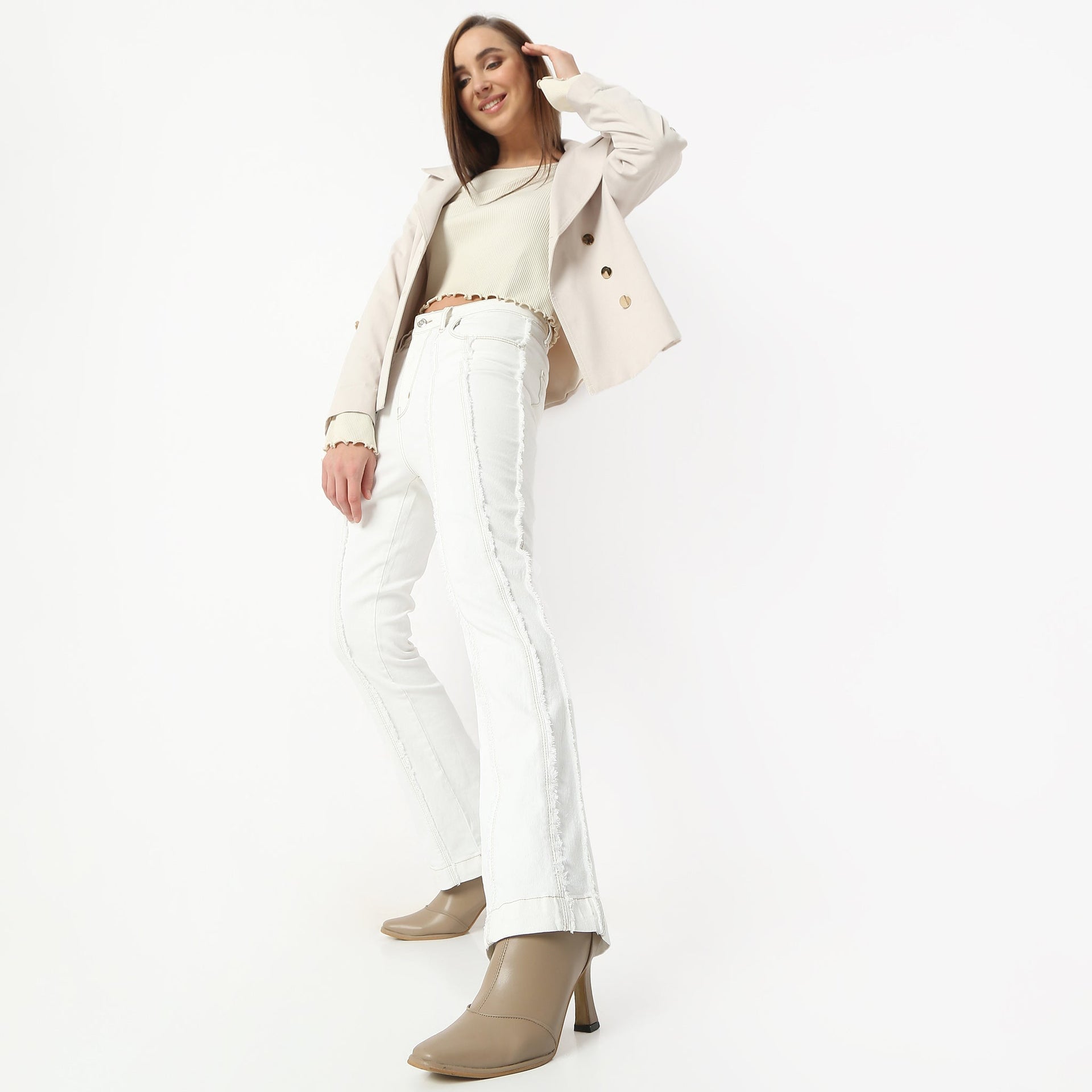 Boot Cut Full Length High Rise Jeans