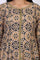 Beige Geometric Printed Embroidered Anarkali Cotton Kurta with Parallel Pant Set