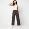 Betty Fashion Pants with Patch Pockets and Silver Rivet Detail