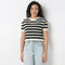 Betty Cropped Boxy Fit Fashion Tee With Half Sleeve