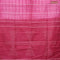 Bamboo silk saree pink and dark magenta with allover tie & dye prints & thread stripe sequin work in borderless style