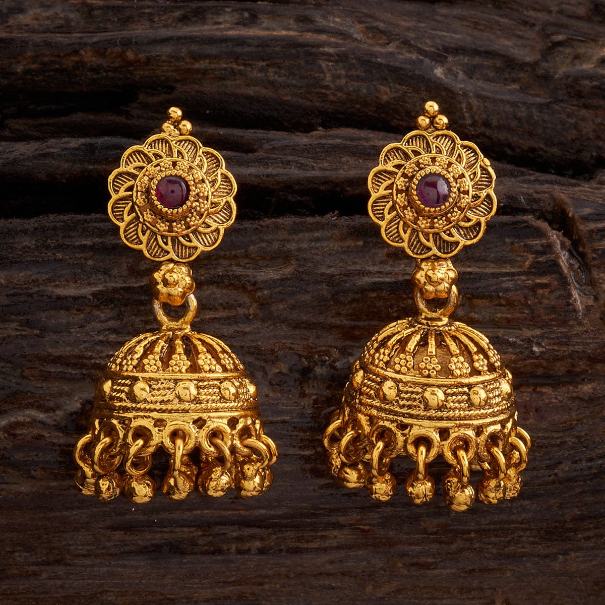 20 Grams Gold Antique Jhumka ~ South India Jewels | Bridal gold jewellery  designs, Gold necklace indian bridal jewelry, Gold earrings designs