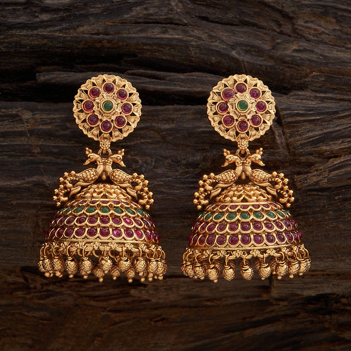 Buy Premium Quality Antique Jewellery Latest Kemp Stone Antique Earrings  Jhumka Collections