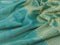 Art chiffon saree cs blue with allover zari woven brocade weaves and zari woven border