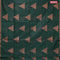 Banarasi cotton saree dark green with copper zari woven geometric buttas and piping border