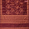 Banarasi cotton saree maroon with allover copper zari weaves and copper zari woven border