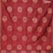 Banarasi cotton saree maroon with copper zari woven buttas and piping border