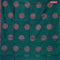 Banarasi cotton saree peacock green with copper zari woven buttas and piping border