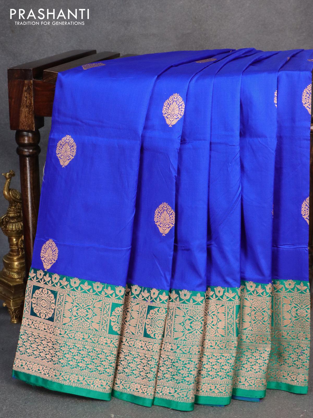 Buy Megh Sarees Woman Blue Plain Fashion Georgette Saree Online at Best  Prices in India - JioMart.