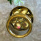 Brass Masala Dabba With Glass Lid, Spice Box, Storage Box with 7 Cup Bowls