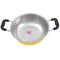 Brass Kadai with lid, Kadai for deep frying, cooking and with kalai lining inside