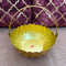 Gift Basket Gold Coated Flower Basket with Handle (Dia 6 Inches)