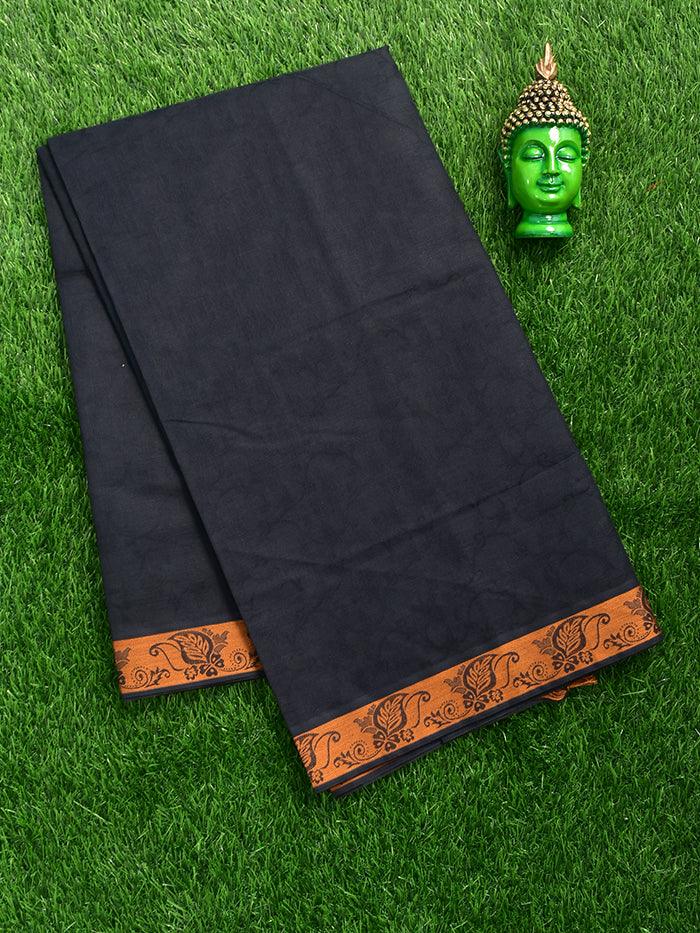 Navy Blue Coimbatore Cotton Saree