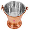 Copper Stainless Steel Hammered Serving Bucket