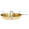 Kansa plate for Dinner, Bronze Thali Deep Plate Diameter 9.5 Inches