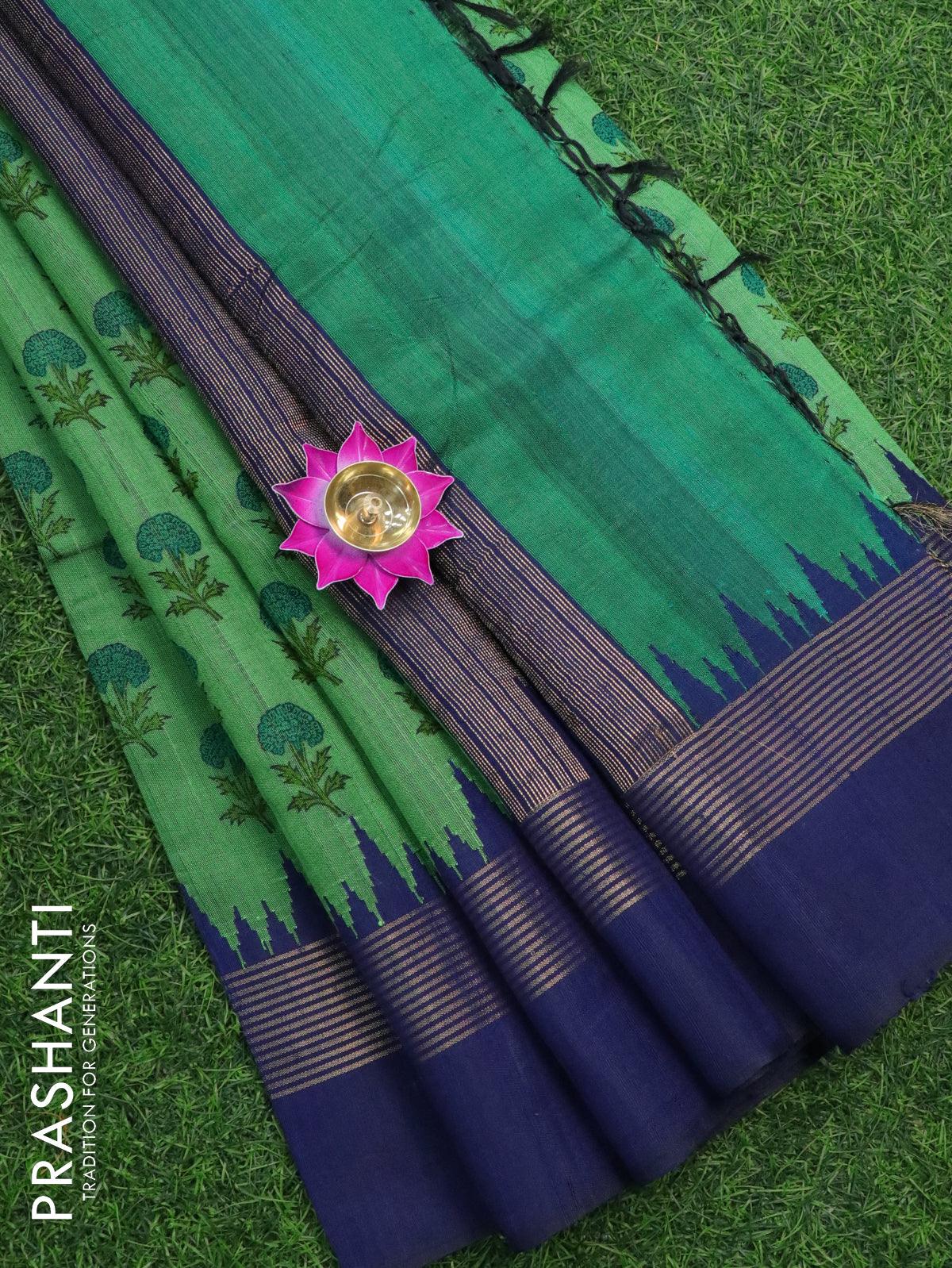 DUPION PATTU Sarees | Saree, Print patterns, Plain blouse