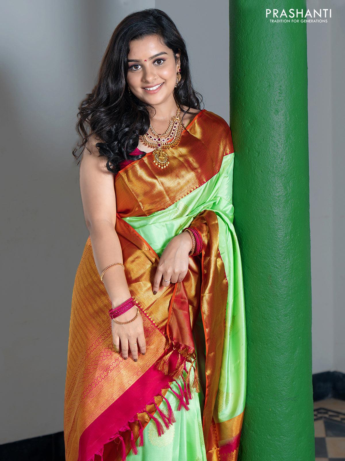 Pure outlet kanjivarm silk saree