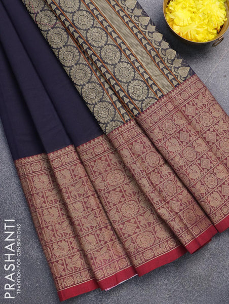 Pure Handloom Ganga Jamuna Border Kanchipuram Silk Saree in Mustard Yellow  | Indian saree blouses designs, New saree blouse designs, Kerala saree  blouse