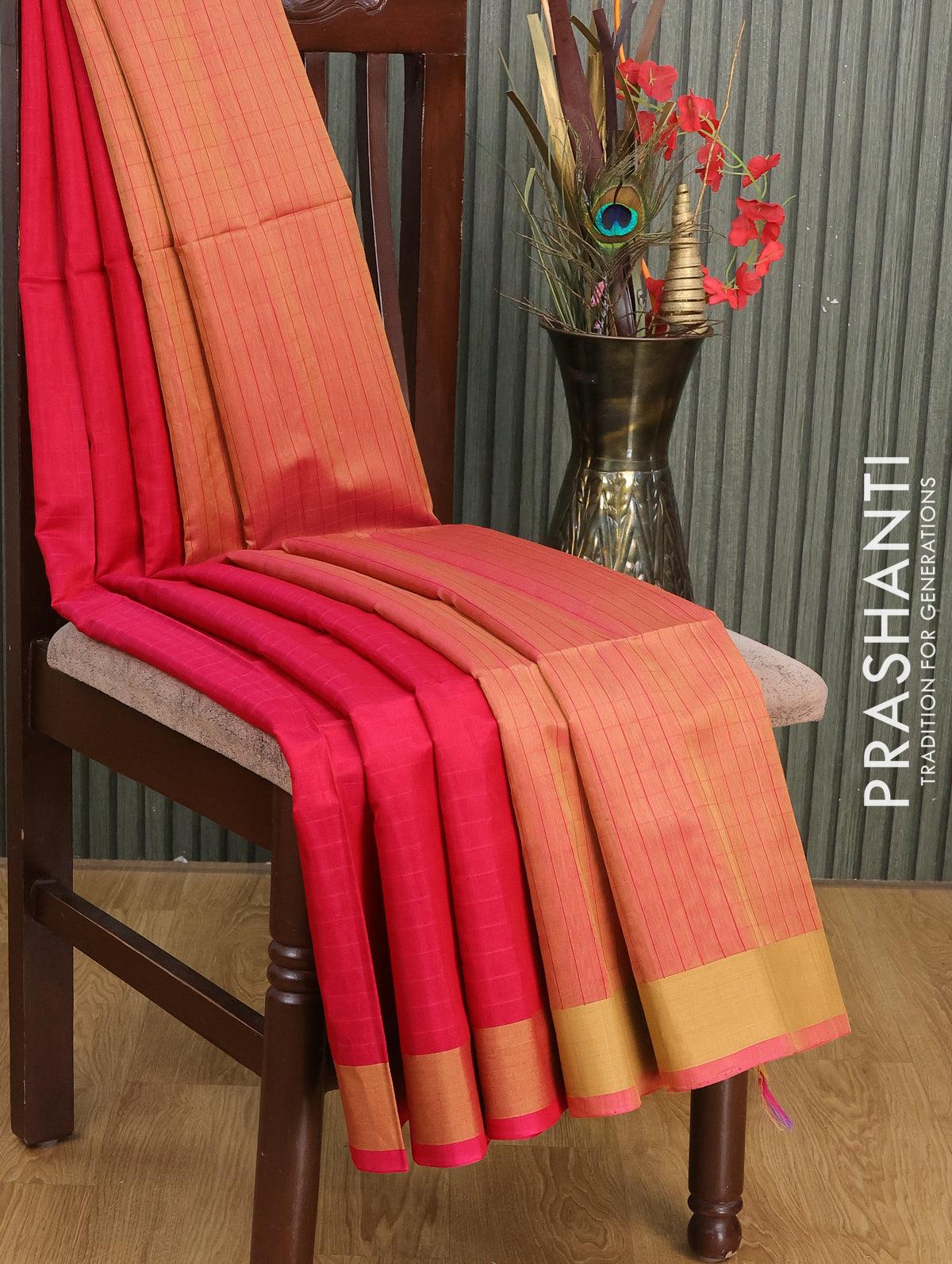 Pure Handwoven Maheshwari Handloom Tissue Silk Saree – ShopBollyWear.Com