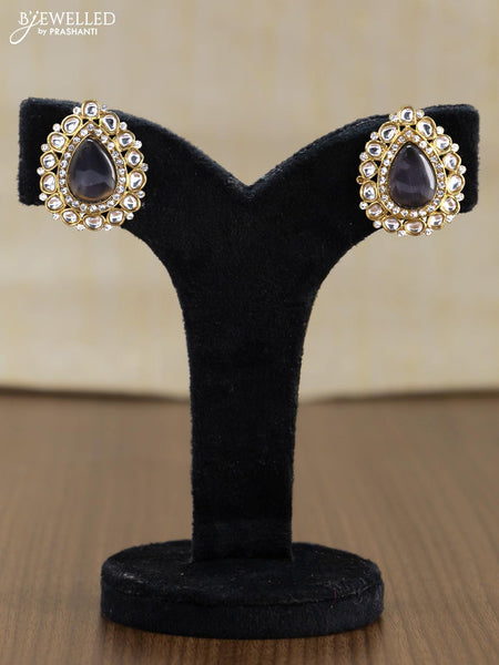 Shell Pearl Stud Earrings Handmade Gold Studs Pink Grey Stone Studs Semi  Precious Stone Earrings Pearl Drop Earrings Wedding Studs - Etsy