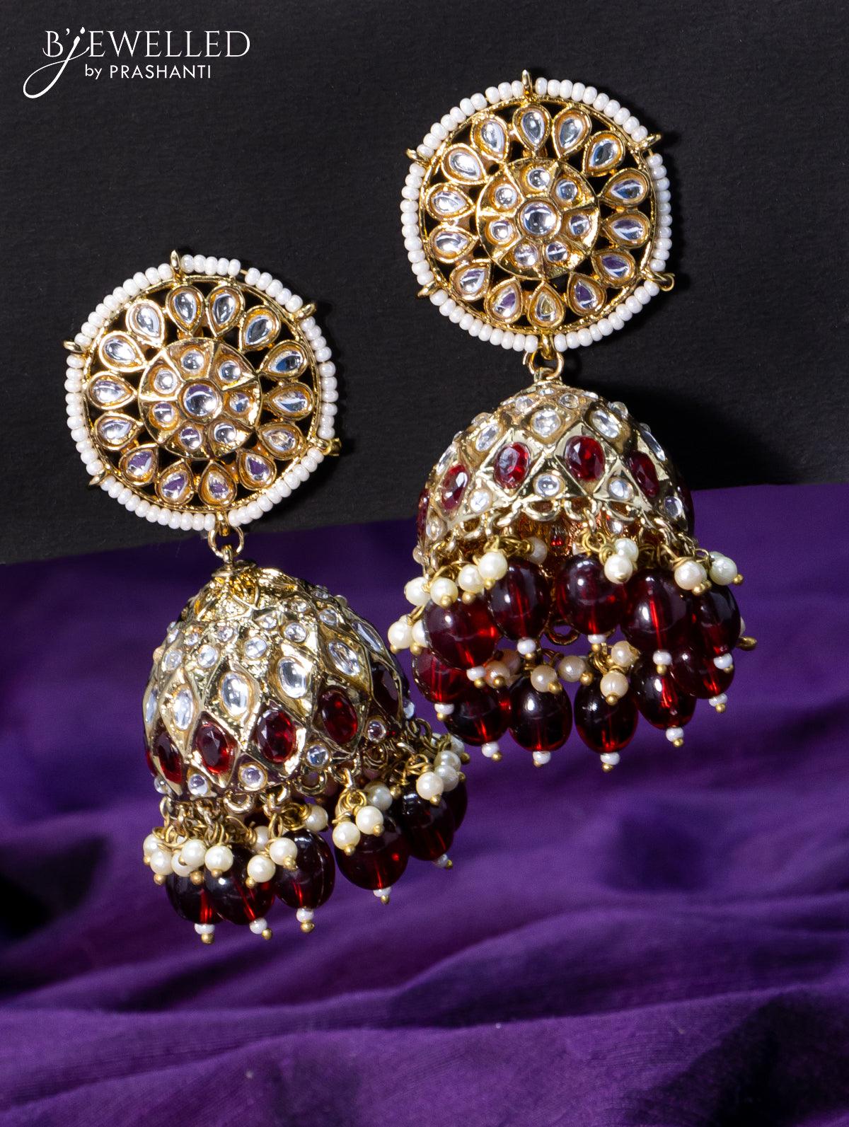 Jhumka Earrings | Indian & Pakistani Jhumka Earrings – Page 2 – SOKORA  JEWELS