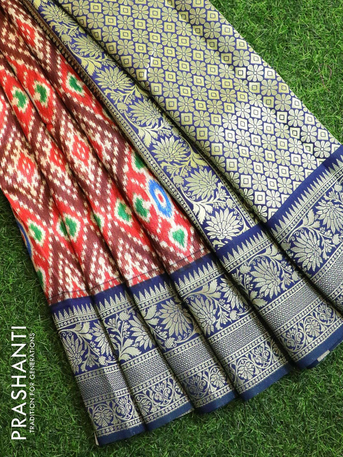 Hand Embroidered Kantha Stitch Pure Silk Saree - db23790