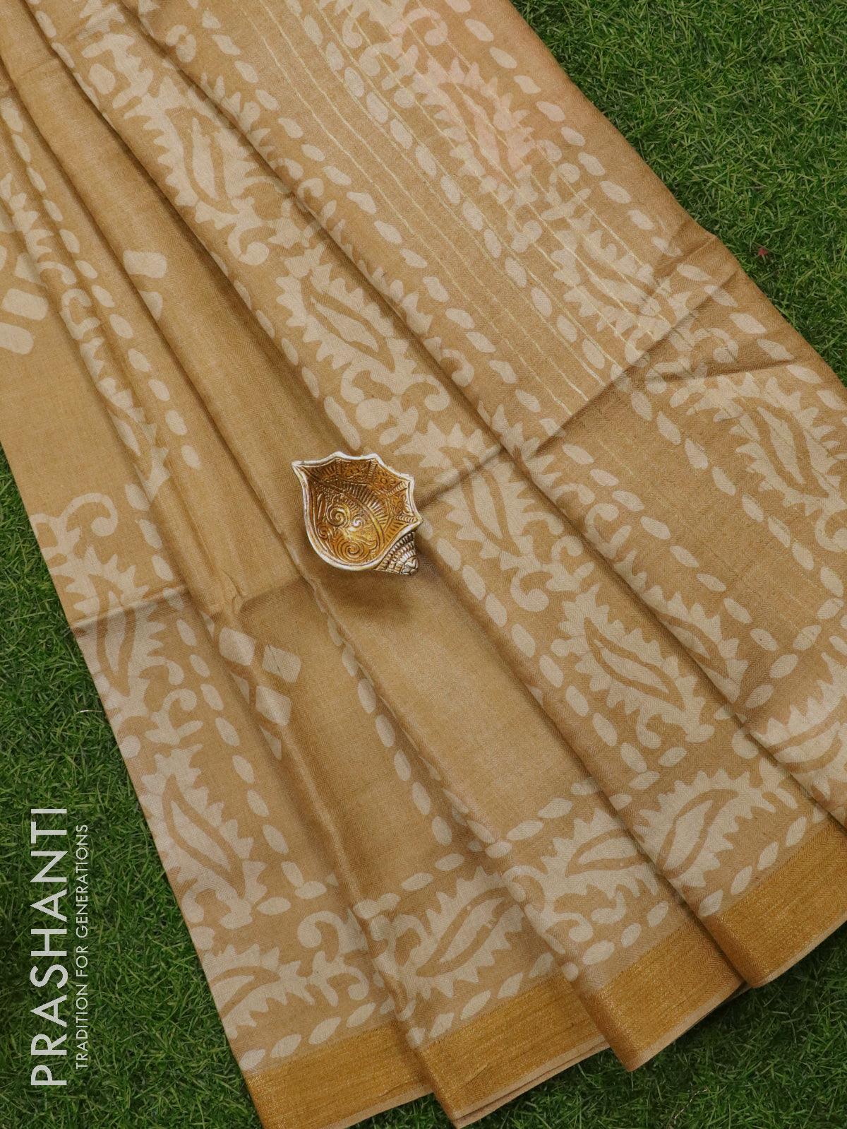 Janaki Royal Blue Munga Silk Sari – gotitli