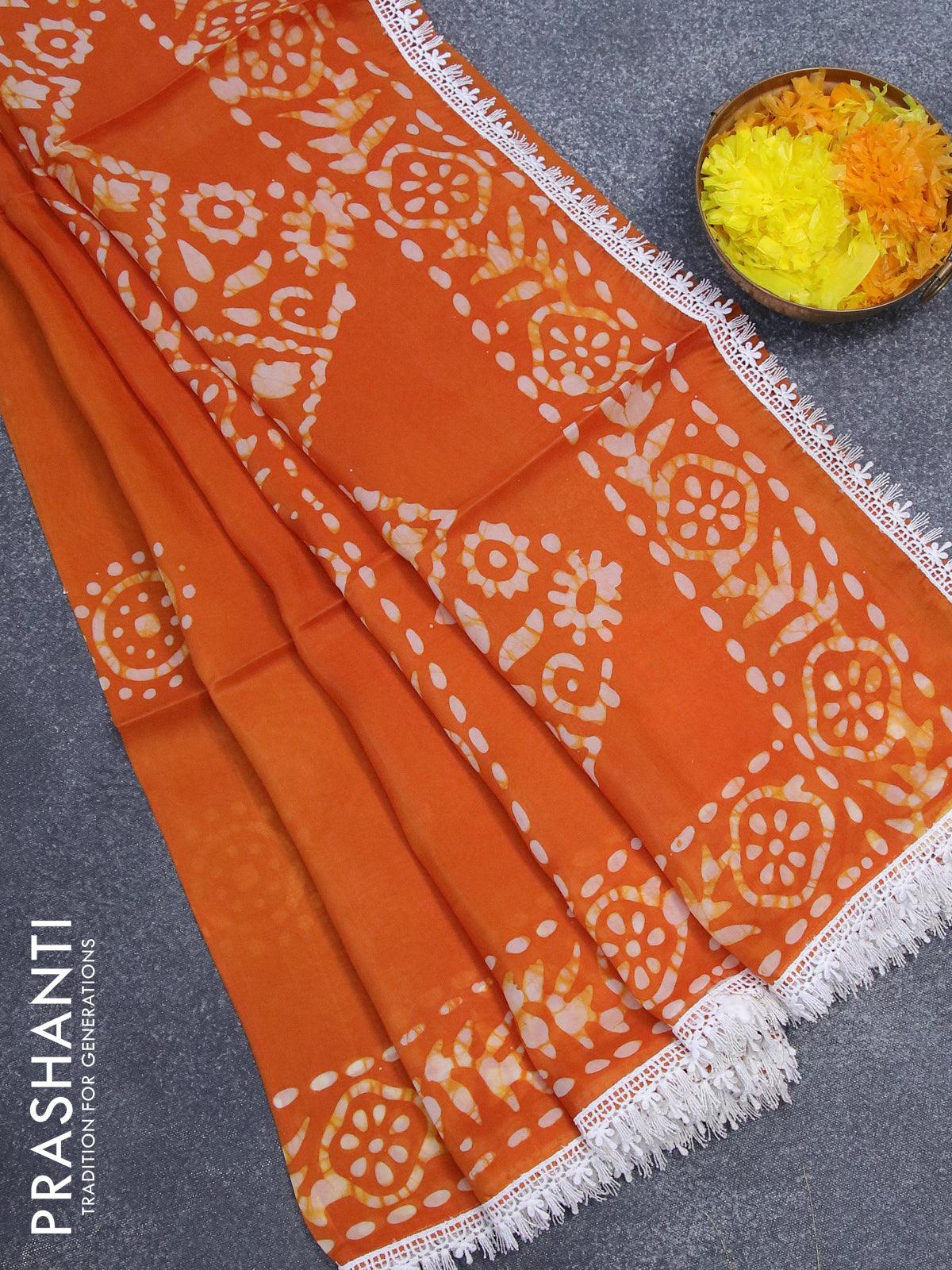 Imaginative Orange Organza Silk Saree With Staggering Blouse Piece –  LajreeDesigner