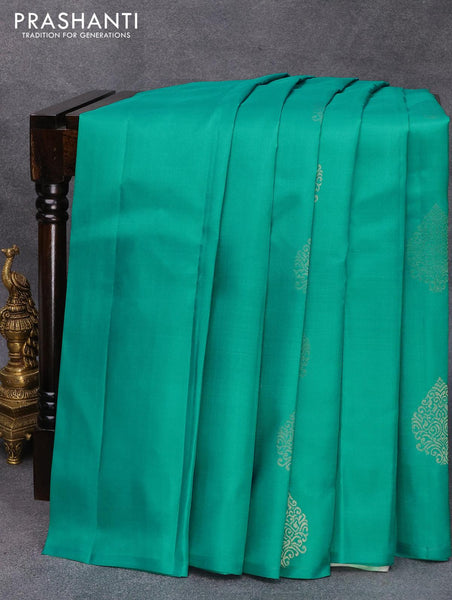Pure Silk and Cotton- South Indian Sarees - Kar- 🦚Pure kanjeevaram pure  zari Borderless Handloom silk with Full body with Golden Zari work brocades  with rich pallu n plain running Contrast blouse