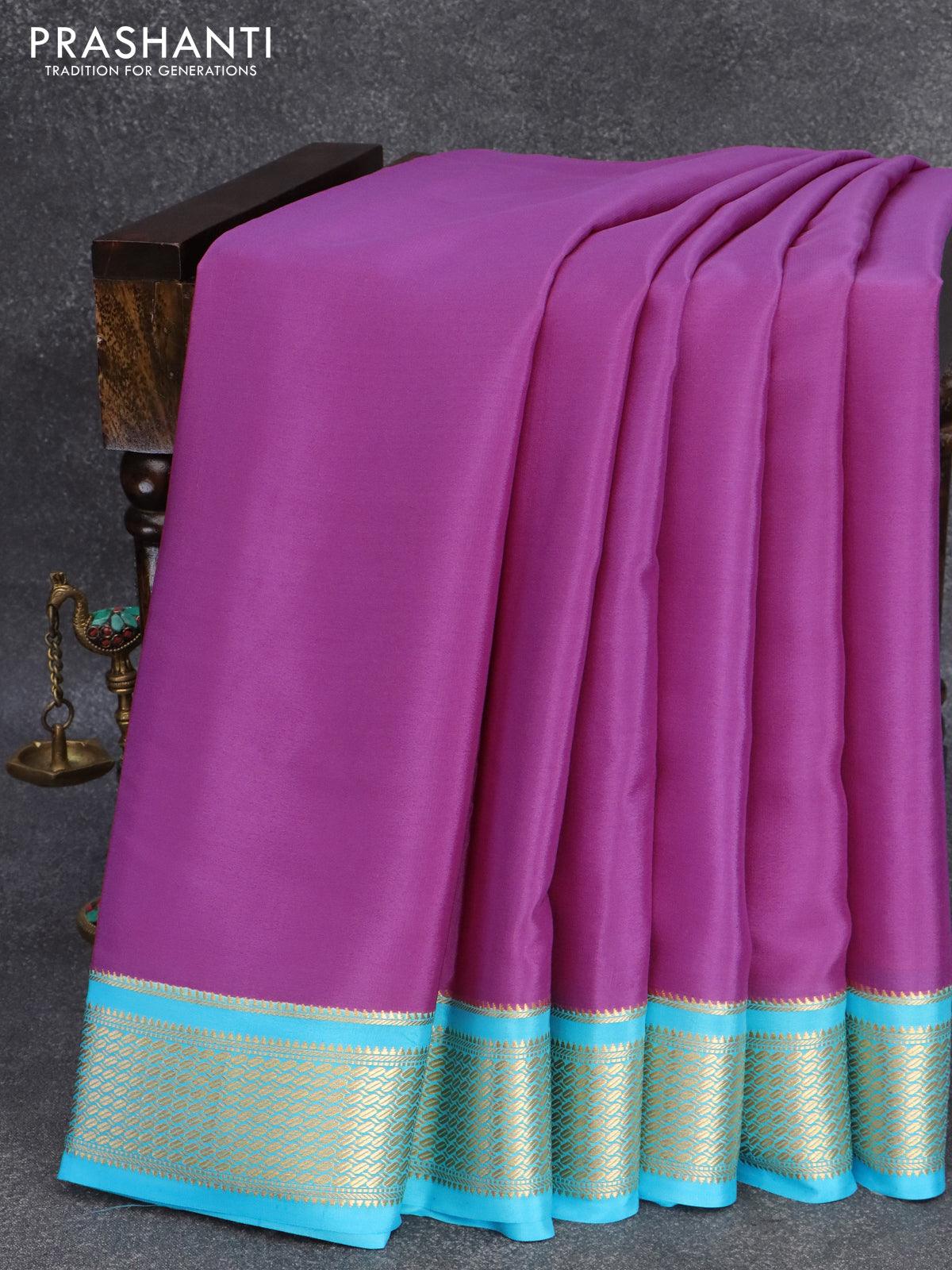 Buy Pink Satin Georgette Colorblock Textured Pattern Saree With Blouse For  Women by Sobariko Online at Aza Fashions.