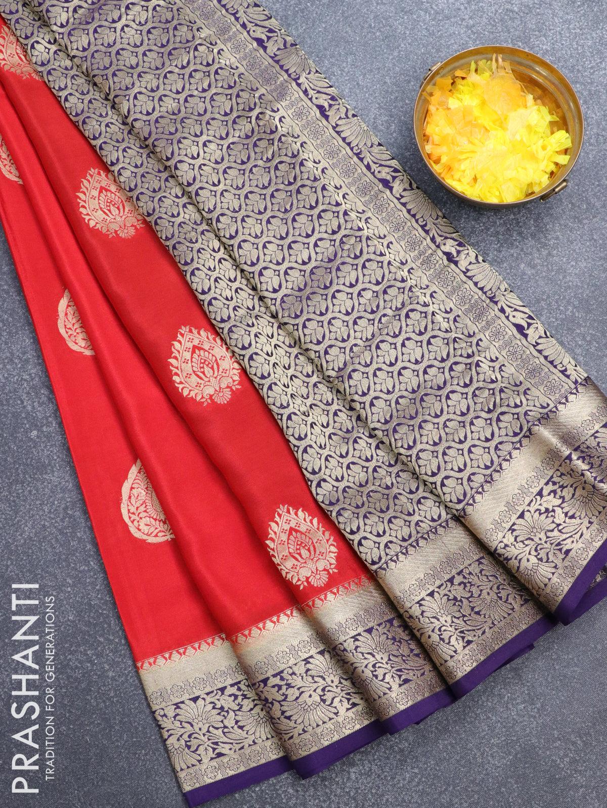 Woven Pure Mysore Silk Saree in Mustard : SUF9794