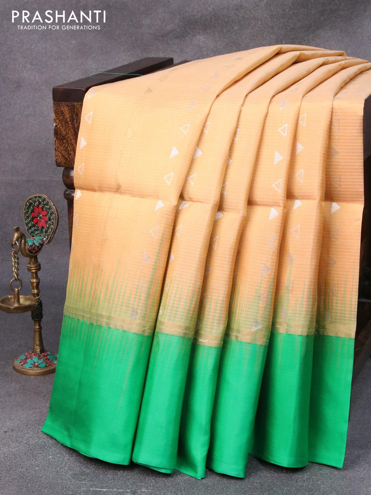 Fragrant Soft Silk Saree With Glowing Blouse Piece