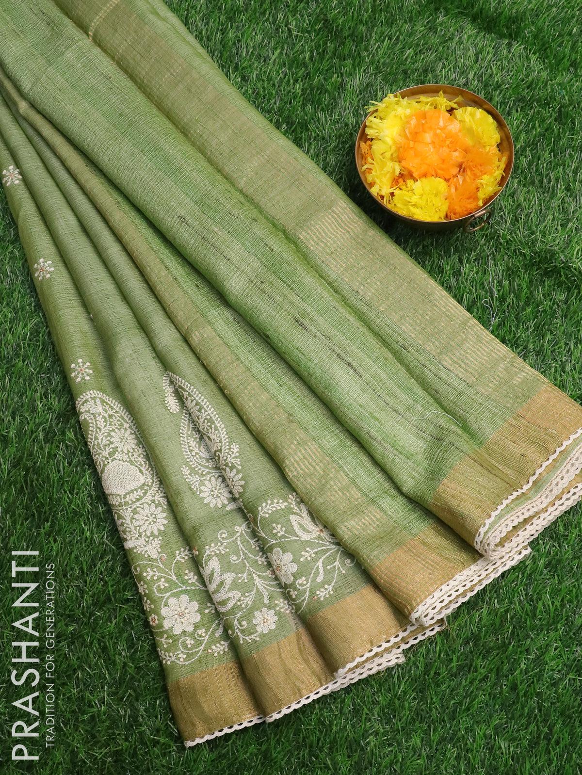 PURE TUSSAR SILK HANDLOOM ALL OVER ZARI CHEKS SAREE. at Rs 5200 | Bandhani  Saree in Raigarh | ID: 26243234891