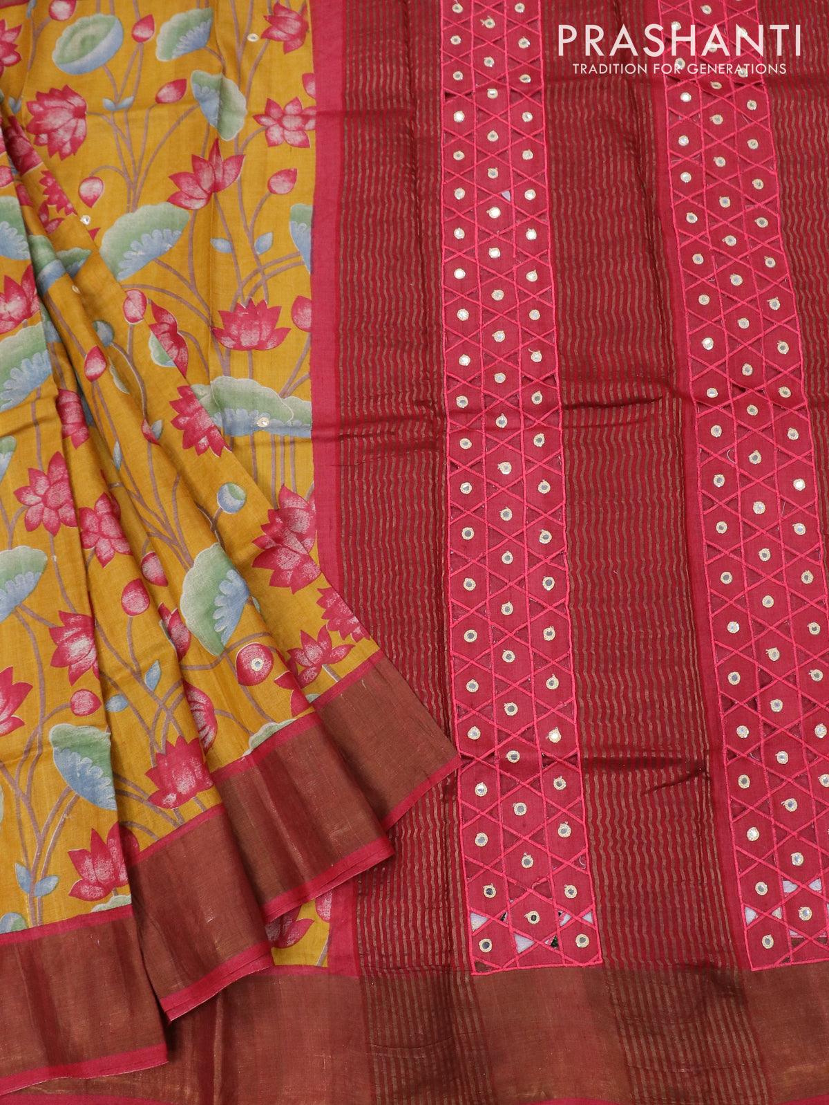 Tussar Silk Saree (adi78671)