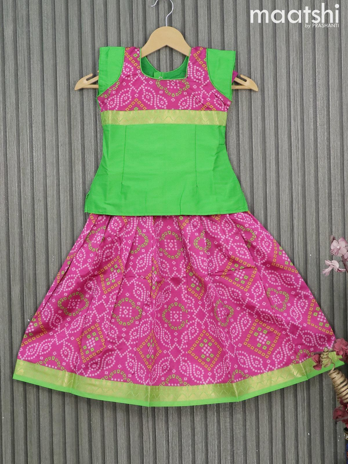 Aesthetic Pink Colored Designer Kids Lehenga Choli, Wedding lehengas| Buy  lehengas online