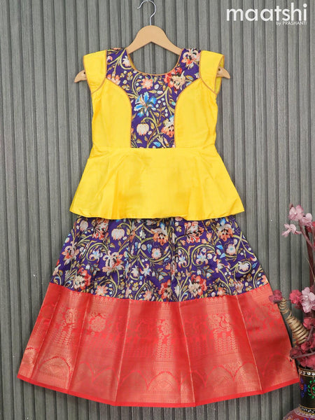 Kids kalamkari lehenga | Kids designer dresses, Kids blouse designs,  Dresses kids girl
