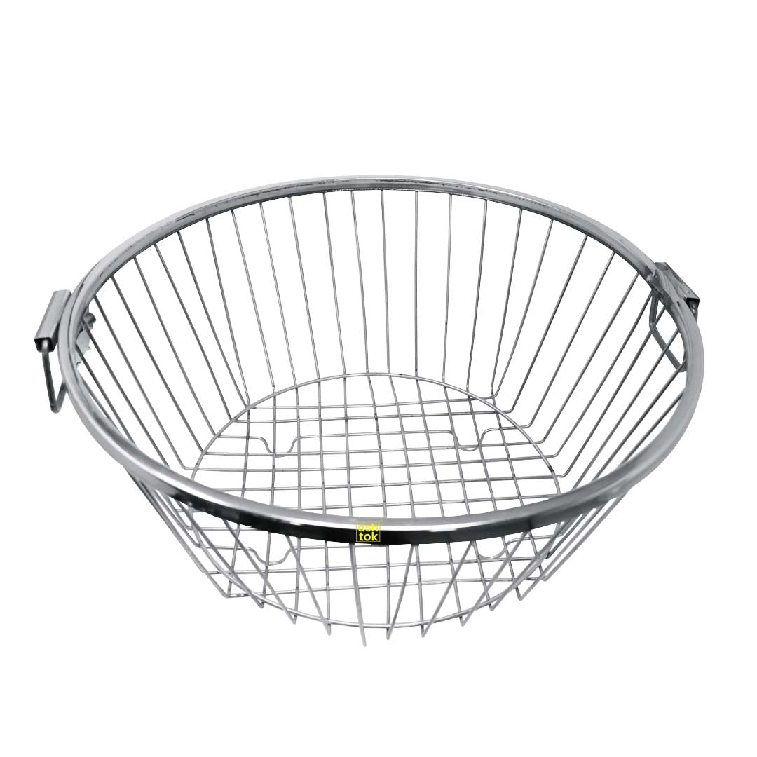 Stainless Steel Round Dish Drainer Basket for Kitchen Dish Drying Rack