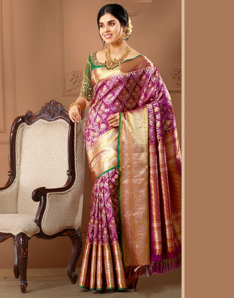 Mangalagiri Pattu Saree 00602 | Mangalagiri Cottons