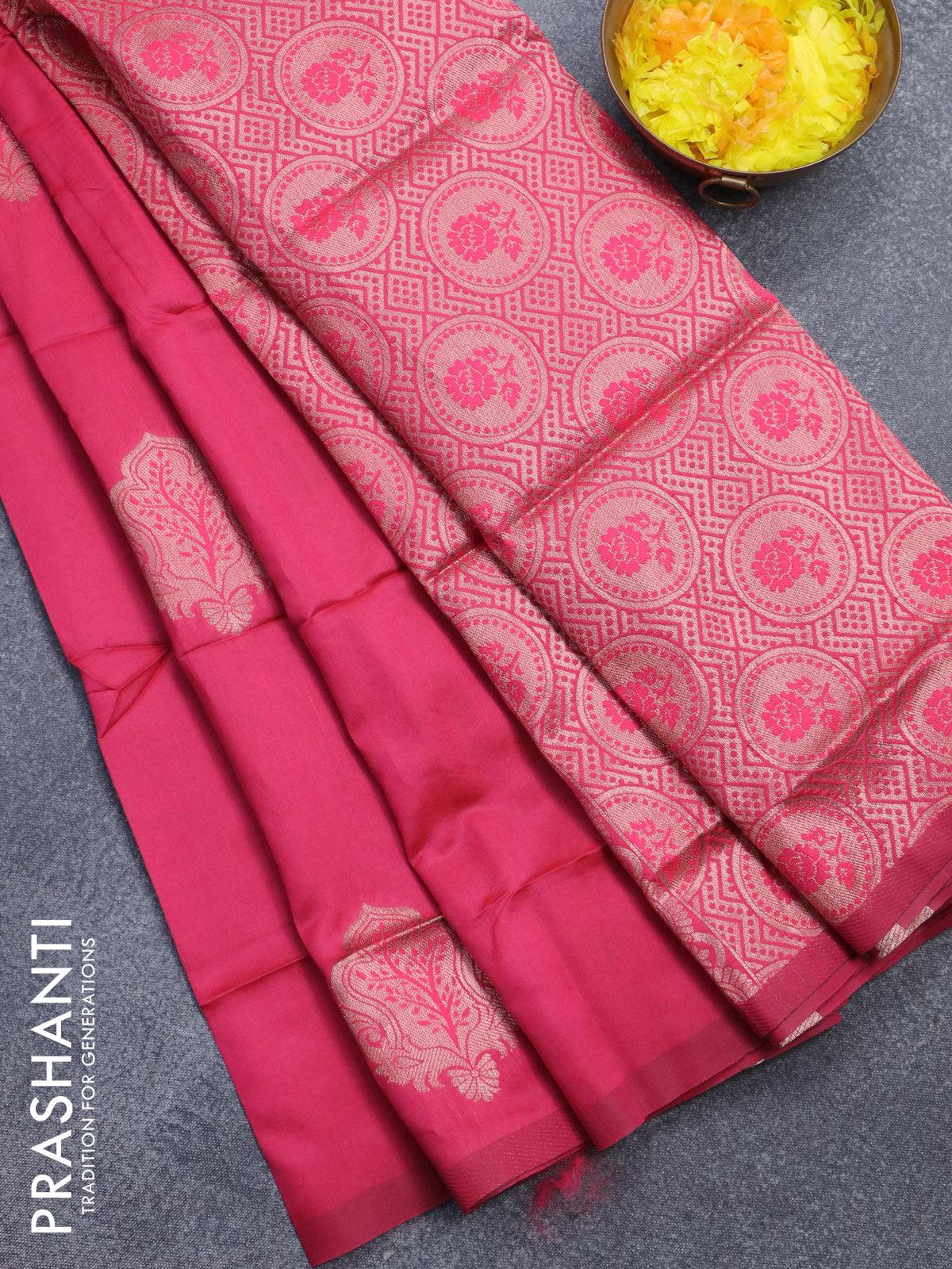 Semi Soft Silk Sarees by Prashanti | Rs. 1,390/- Only | 18 Jun 2022 | Shop  online now @ https://www.prashantisarees.com/collections/semi-soft-silks  Semi Soft silk sarees are lustrous and cost-effective. They are perfect  on... |