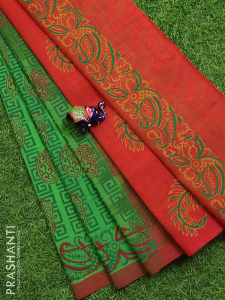 Kanchipuram Silk Saree | RASVRITI | Floral print sarees, Set saree, Saree  painting