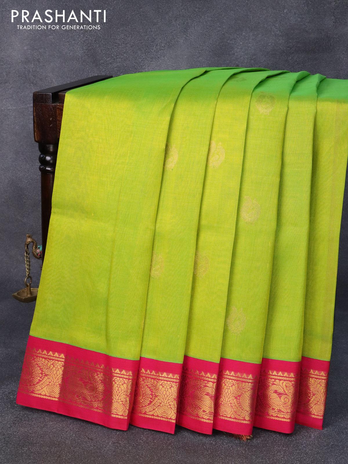 Lime Green Saree - Buy Lime Green Saree online in India