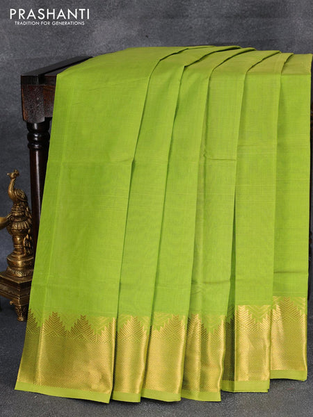 6 YARDS POLLACHI ELEGANCE PURE COTTON SAREE WITH BLOUSE - Thandavas | since  1932