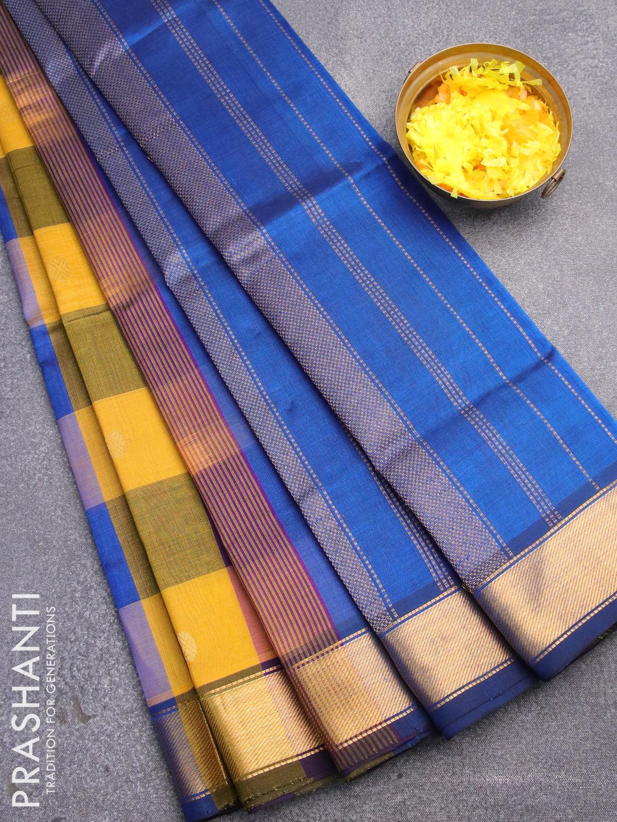 Checked Kanjivaram Silk Sarees / Palum Pazhamum Checks Handwoven Pure  Kanjivaram Silk Saree - YouTube