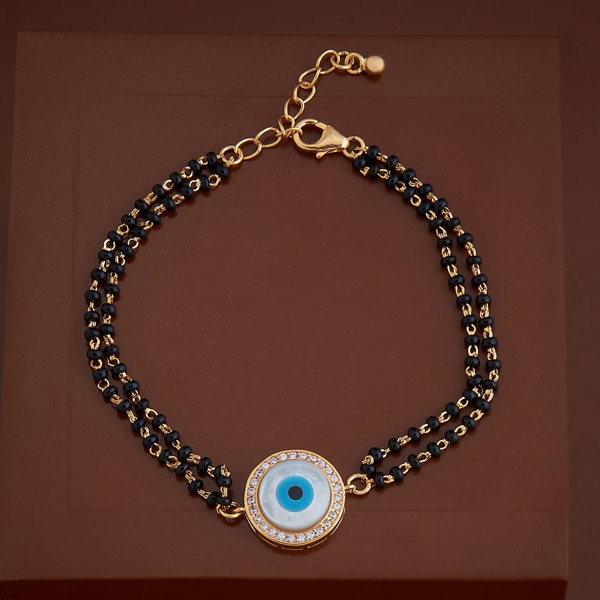Evil Eye Diamond Mangalsutra Bracelet – Mangalsutraonline